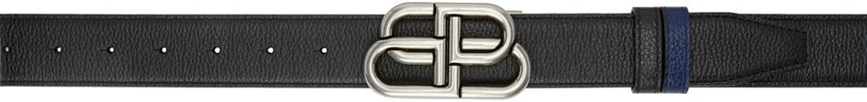 商品Balenciaga|Reversible Black & Navy BB Belt,价格¥2833,第1张图片