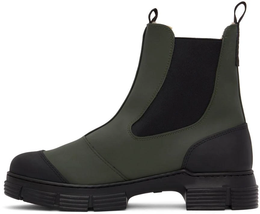 商品Ganni|Green Recycled Rubber City Boots,价格¥1323,第3张图片详细描述