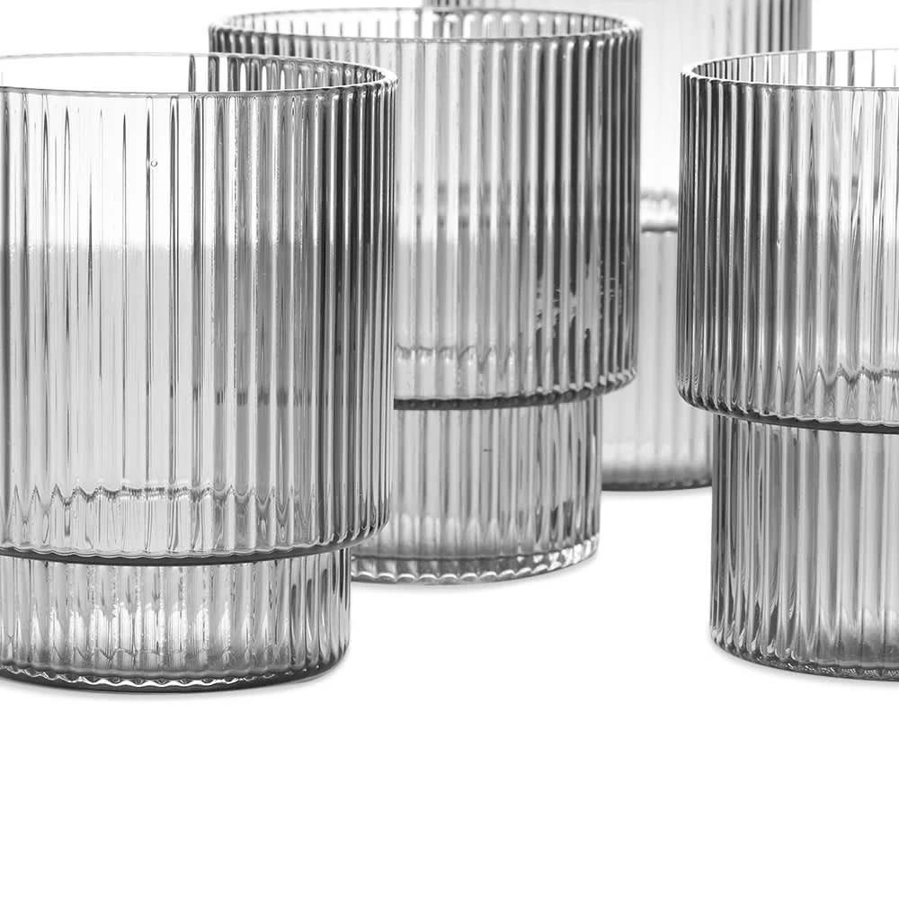 商品Ferm Living|ferm LIVING Ripple Glass - Set of 4,价格¥518,第3张图片详细描述