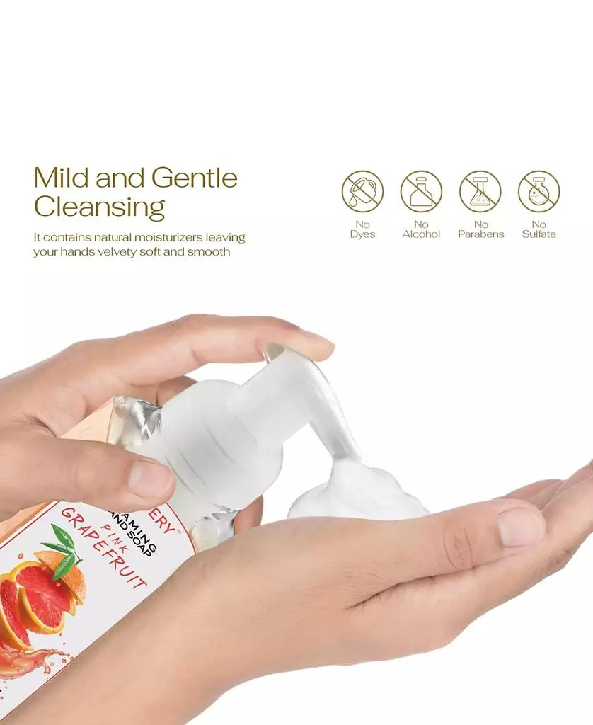 商品Lovery|Hand Foaming Soap in Citrus Blend, Lemon, Orange, Lime, Pink Grapefruit, Moisturizing Hand Soap - Hand Wash Set, 5 Piece,价格¥338,第3张图片详细描述