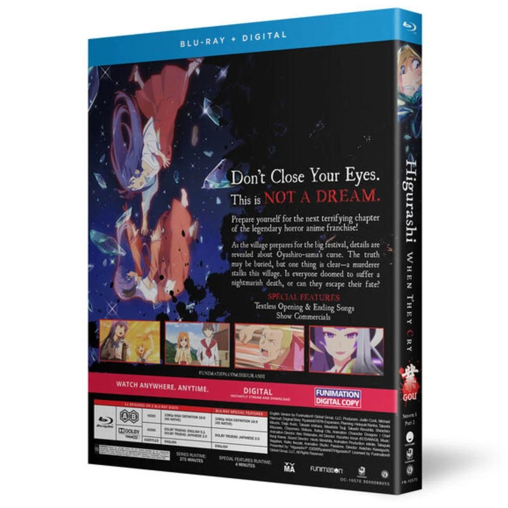 商品Crunchyroll|Higurashi: When They Cry - Gou -: Season 1 Part 2 (US Import),价格¥714,第2张图片详细描述
