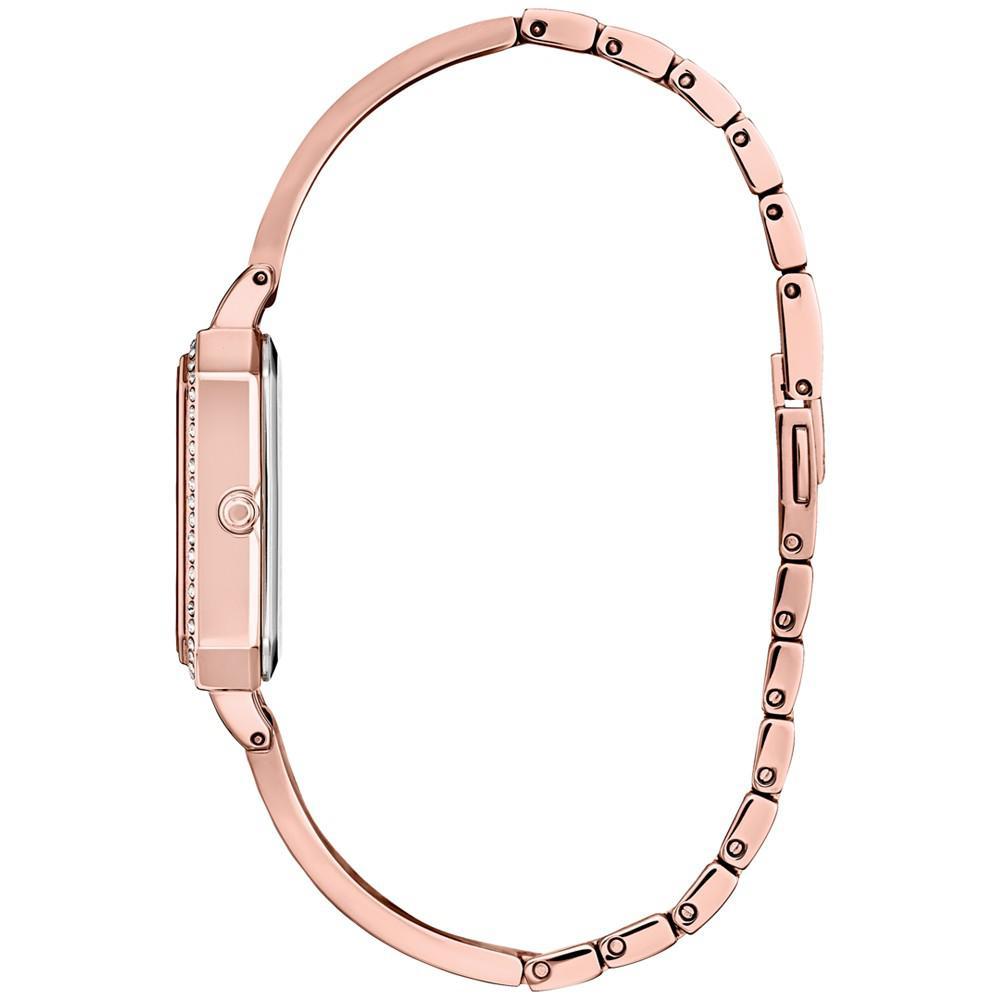 商品Citizen|Eco-Drive Women's Crystal Rose Gold-Tone Stainless Steel Bangle Watch 23mm,价格¥1533,第4张图片详细描述