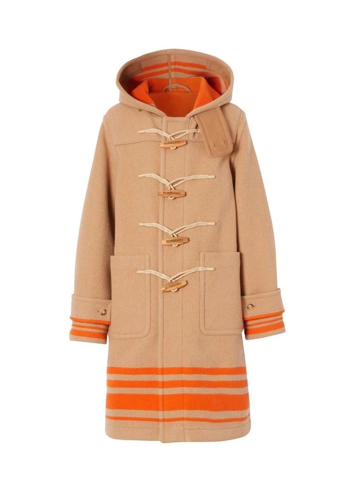 商品Burberry|Striped double-faced wool duffle coat,价格¥29649,第1张图片