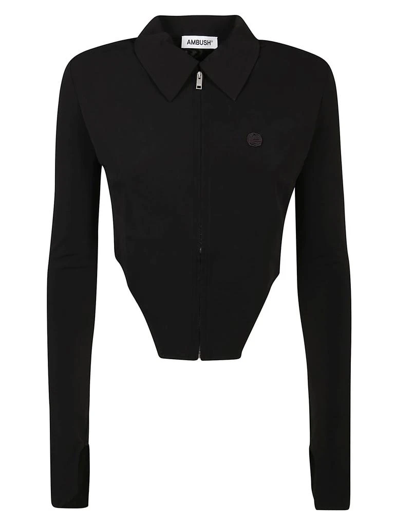 商品Ambush|AMBUSH Zip Up Cropped Top,价格¥2700,第1张图片