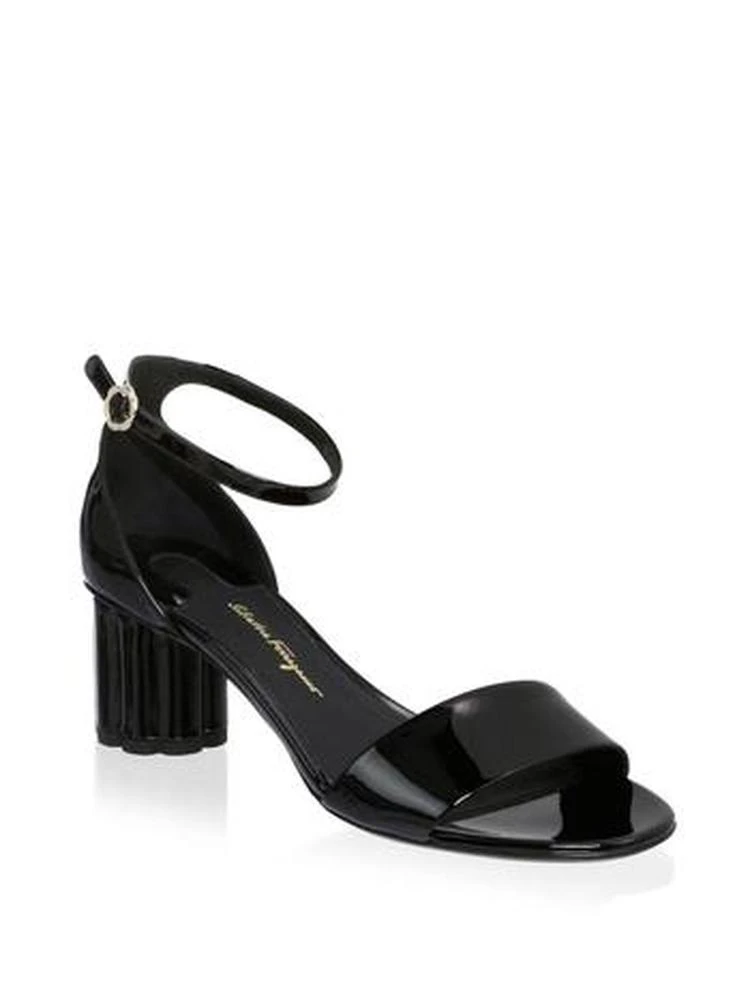 商品Salvatore Ferragamo|Eraclea Patent Leather Ankle-Strap Sandals,价格¥4281,第1张图片