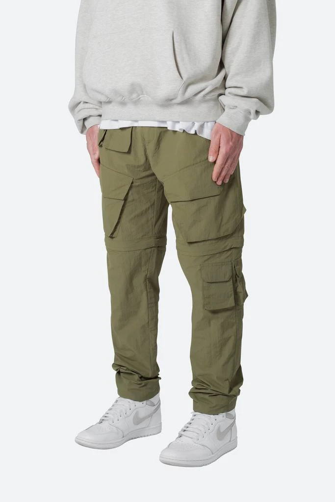 商品MNML|Nylon Cargo Traveler Pants - Olive,价格¥473,第2张图片详细描述