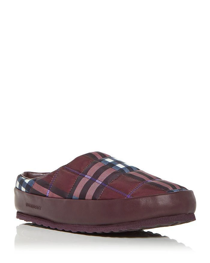 商品Burberry|Men's Northaven Check Quilted Slipper Mules,价格¥1850,第1张图片