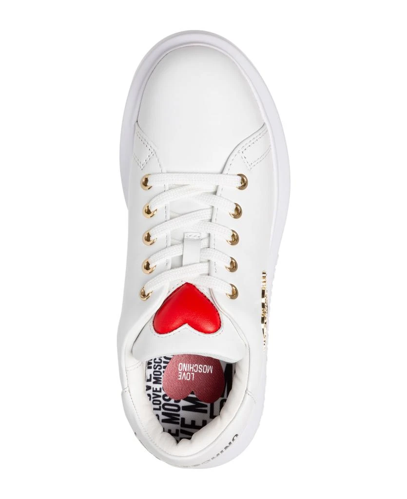 商品Love Moschino|Love Leather Sneakers,价格¥1579,第2张图片详细描述