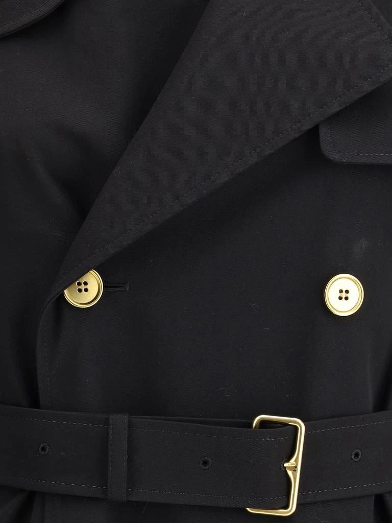 商品Burberry|Castleford Long Trench Coat With Check Collar,价格¥17606,第3张图片详细描述