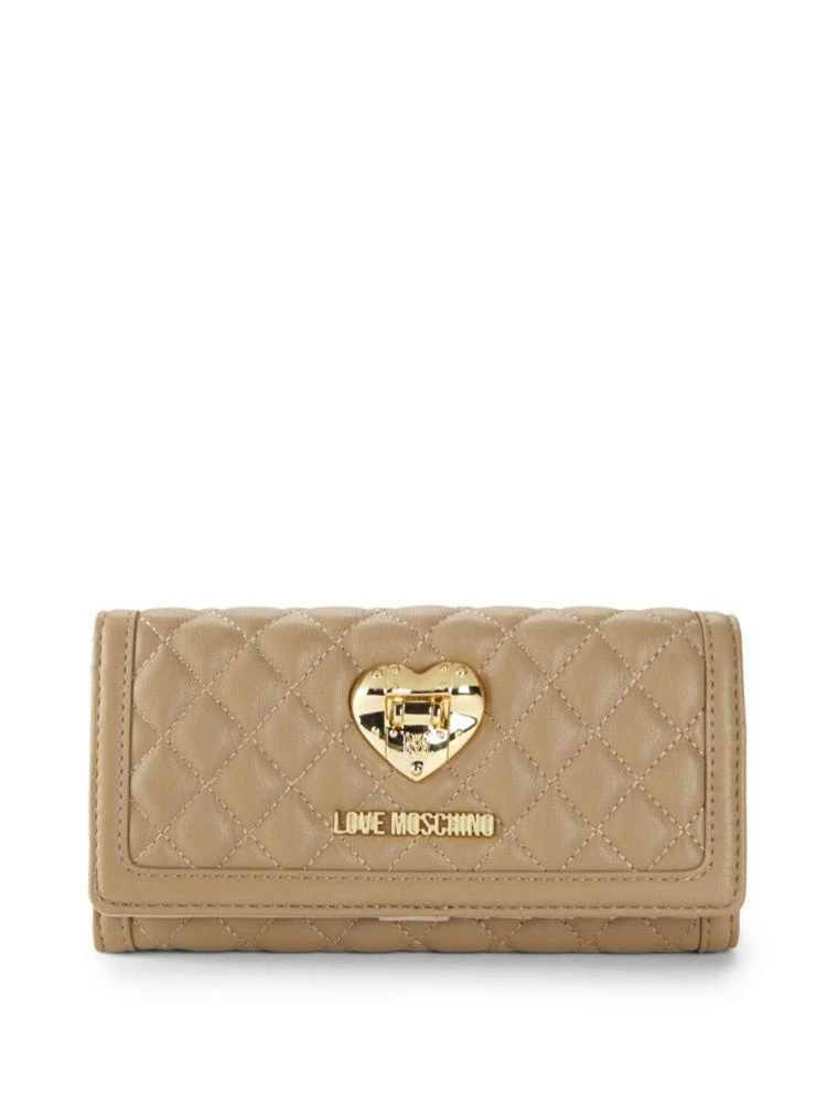 商品Moschino|Flap Faux Leather Continental Wallet,价格¥512,第1张图片