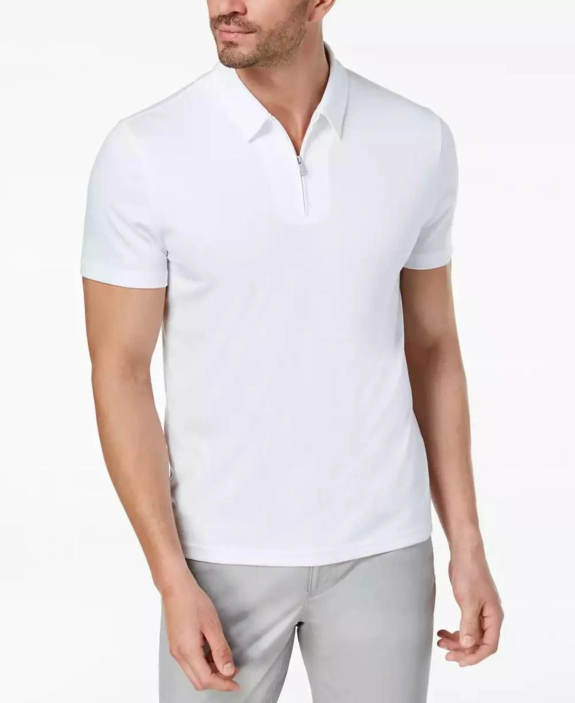 商品Alfani|Men's Ottoman Zip Polo, Created for Macy's,价格¥150,第1张图片