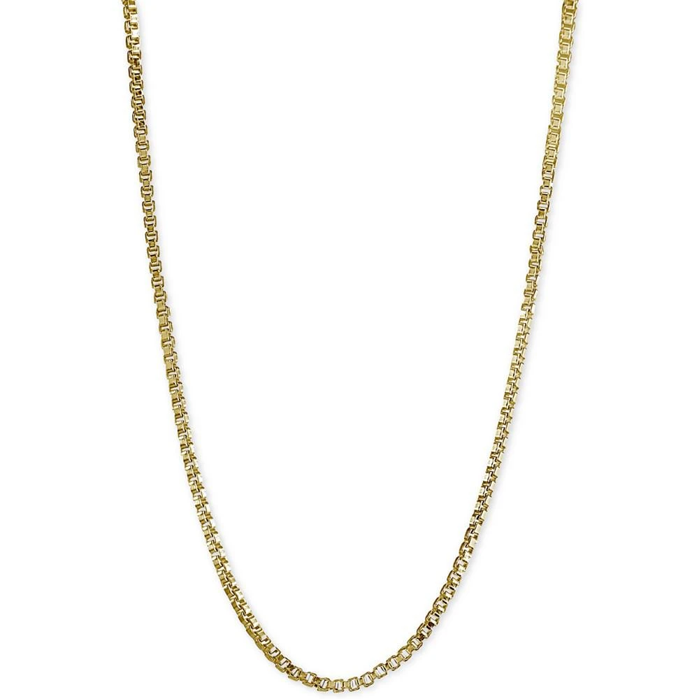 商品Giani Bernini|Adjustable 16"- 22" Box Link Chain Necklace in 18k Gold-Plated Sterling Silver, Created for Macy's (Also in Sterling Silver),价格¥357,第1张图片