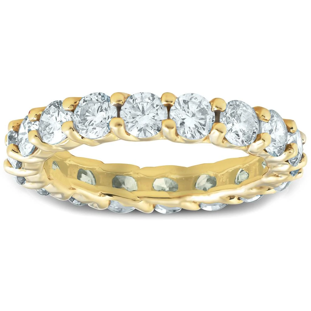 商品Pompeii3|3Ct Diamond U Prong Eternity Ring Wedding Anniversary Band 14k Yellow Gold,价格¥14805,第1张图片