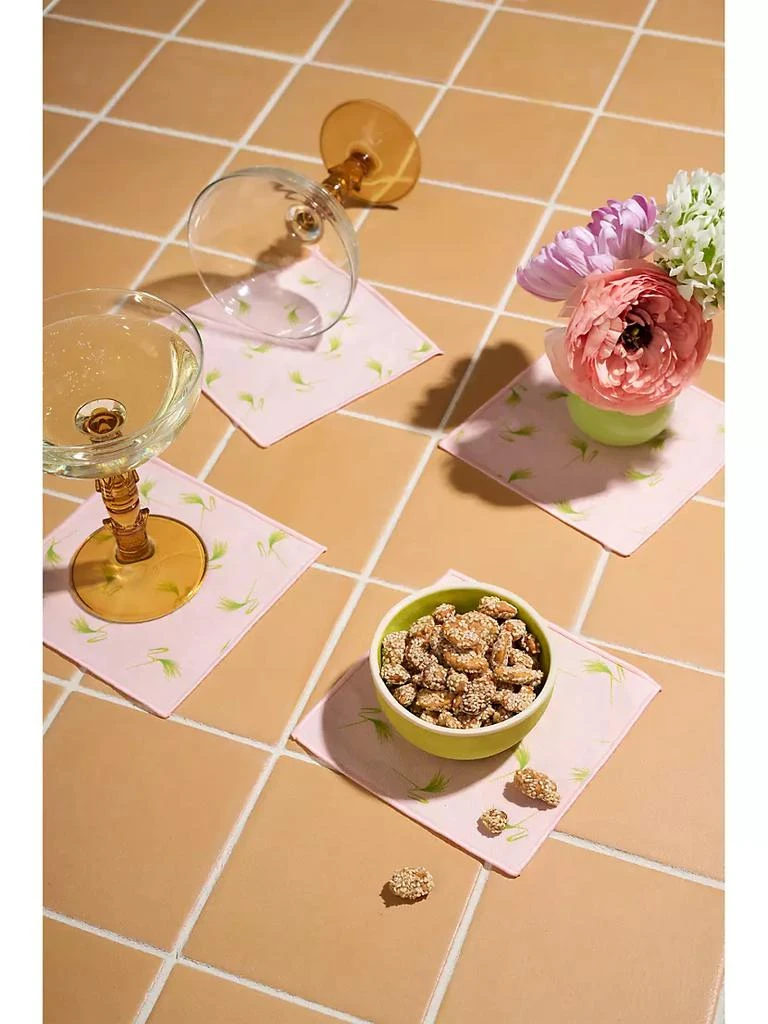 商品Atelier Saucier|Flamingo Pin Cocktail Napkin 4-Piece Set,价格¥269,第3张图片详细描述