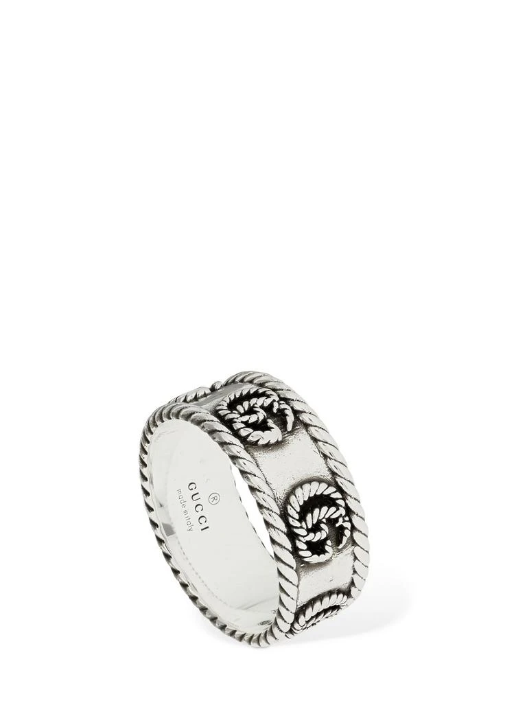 商品Gucci|9mm Gg Braided Marmont Thick Ring,价格¥3403,第1张图片