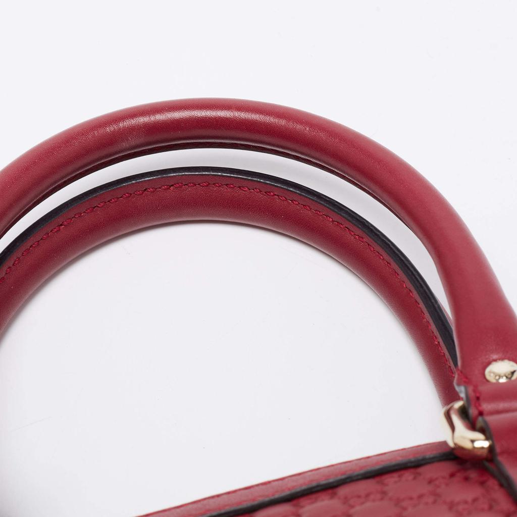 商品[二手商品] Gucci|Gucci Red Microguccissima Leather Mini Dome Bag,价格¥6059,第7张图片详细描述