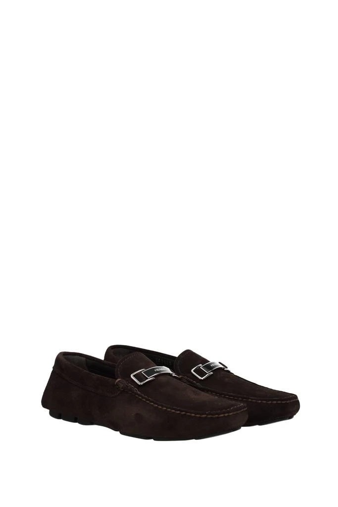 商品Prada|Loafers Suede Brown,价格¥2872,第2张图片详细描述