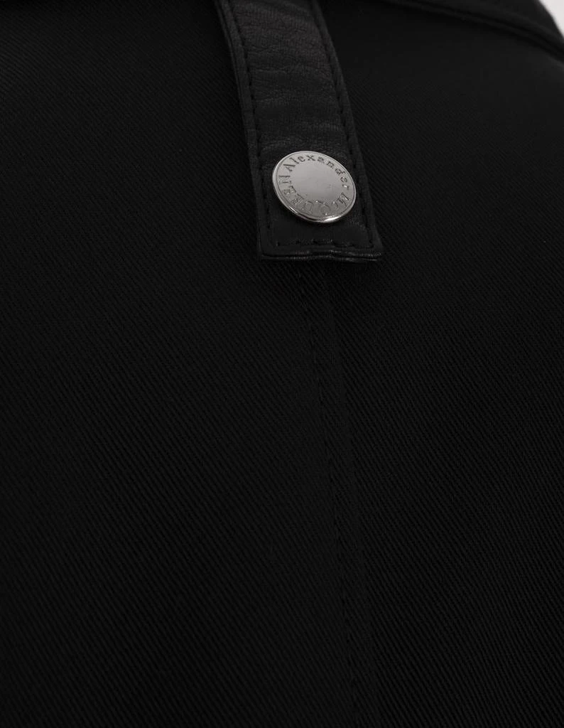 商品Alexander McQueen|ALEXANDER MCQUEEN Leather and Fabric Bomber Jacket,价格¥11912,第5张图片详细描述
