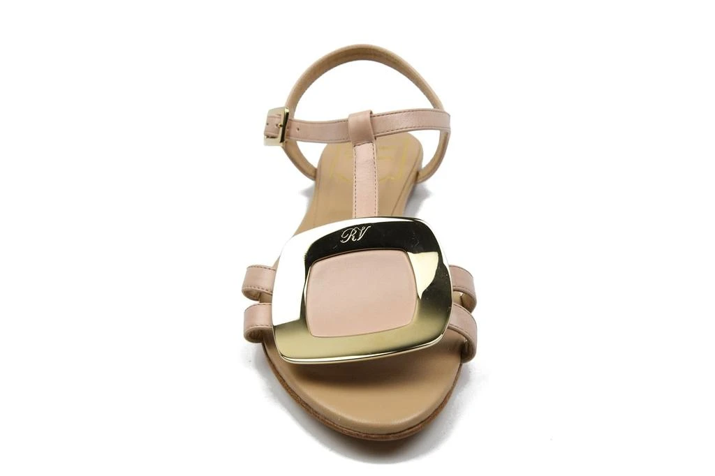 商品Roger Vivier|Roger Vivier Rosa Salmone Leather Chips Thong Sandals,价格¥3248,第2张图片详细描述