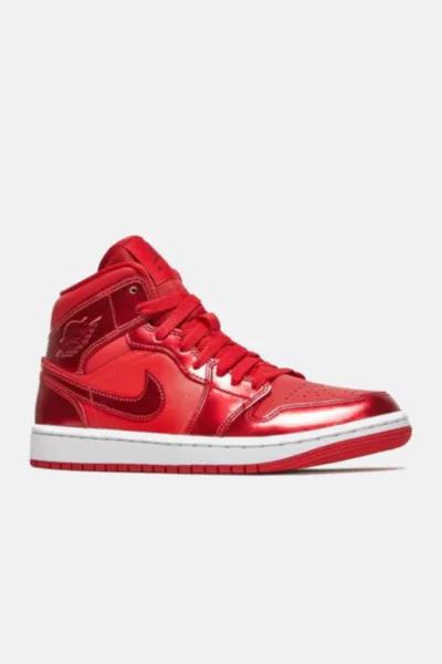 Nike Air Jordan 1 Women's Mid SE 'University Red Pomegranate' Sneakers - DH5894-600商品第2张图片规格展示