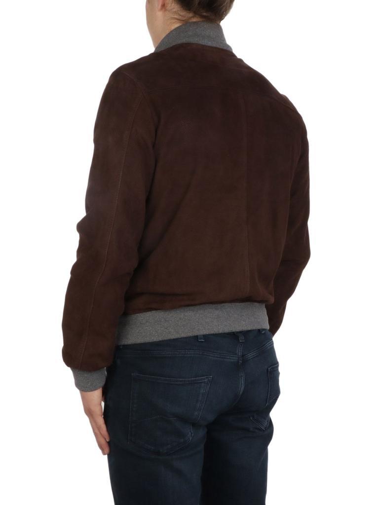 商品THE JACK LEATHERS|The Jack Leathers Men's  Brown Suede Outerwear Jacket,价格¥3523,第5张图片详细描述
