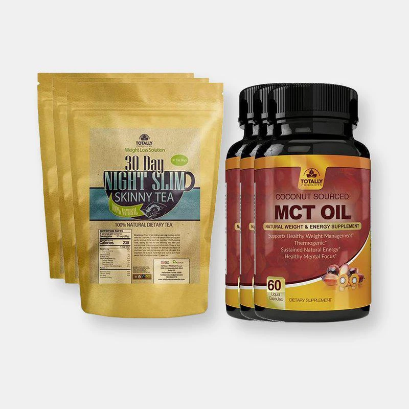 商品Totally Products|Night Slim Skinny Tea and MCT Oil Combo Pack,价格¥502,第1张图片