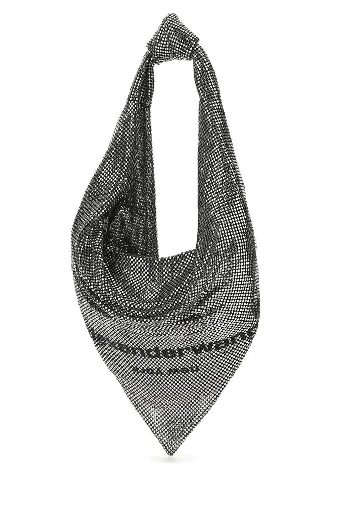 商品Alexander Wang|Metal mail mini Scarf shoulder bag Silver Alexander Wang Donna,价格¥3813,第2张图片详细描述