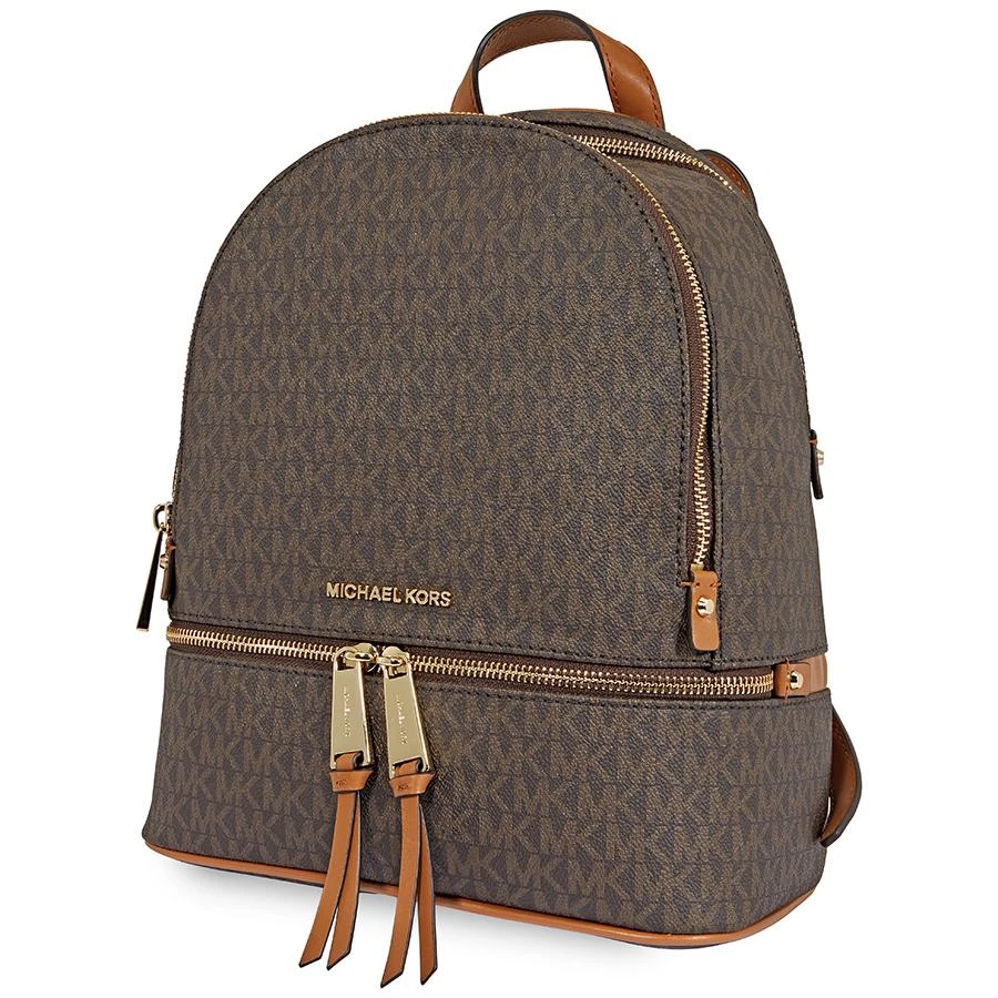商品Michael Kors|Michael Kors Rhea Medium Logo Print Backpack - Brown,价格¥1811,第1张图片