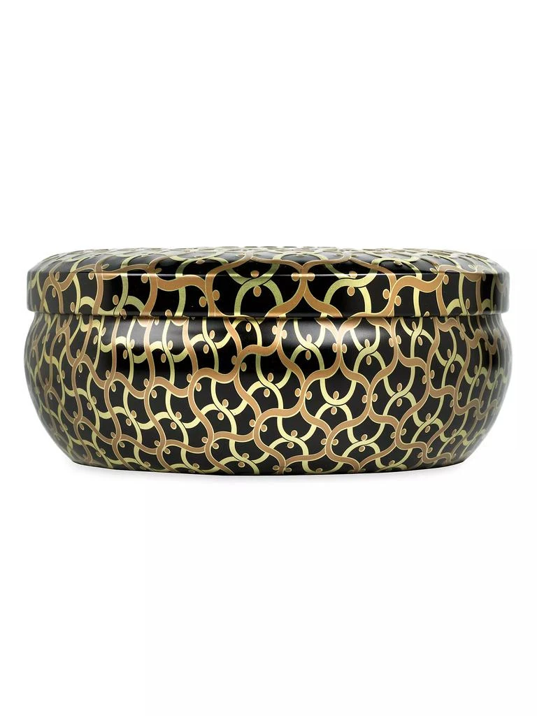 商品Voluspa|Burning Woods 3-Wick Tin Candle,价格¥211,第3张图片详细描述