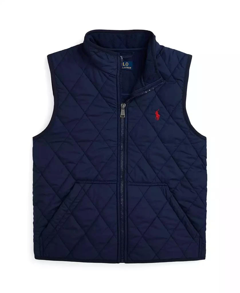 商品Ralph Lauren|Big Boys Quilted Fleece-Lined Vest,价格¥520,第1张图片