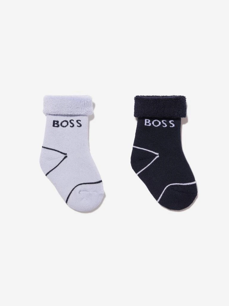 商品Hugo Boss|Baby Boys 2 Pack Socks Set in Navy,价格¥139,第1张图片