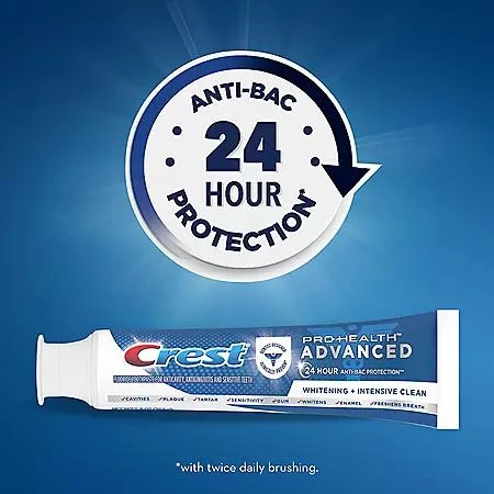 Crest Pro-Health Advanced Whitening + Intensive Clean Toothpaste, 5.8 oz., 5 pk. 商品