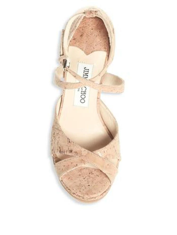 商品Jimmy Choo|Alanah Cork Wedge Sandal,价格¥1724,第4张图片详细描述