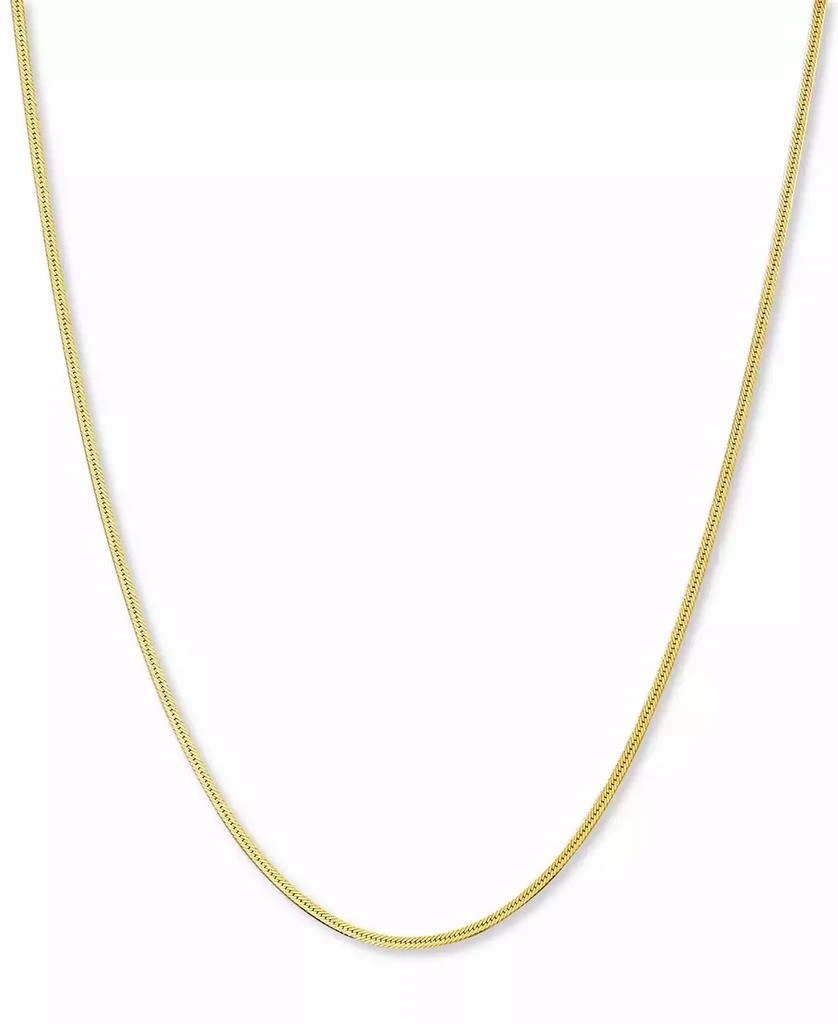 商品Giani Bernini|Giani Bernini 20" Herringbone Chain in 18K Gold over Sterling Silver Necklace and Sterling Silver,价格¥241,第1张图片