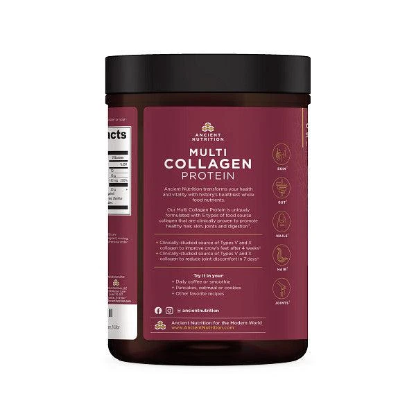 商品Ancient Nutrition|Multi Collagen Protein Powder Vanilla - 3 Pack - DR Exclusive Offer Auto renew,价格¥955,第4张图片详细描述