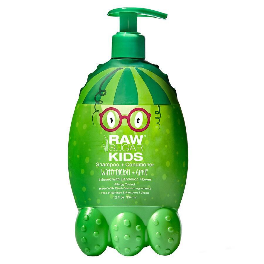 商品Raw Sugar|Kids 2-in-1 Shampoo & Conditioner Watermelon + Apple,价格¥45,第1张图片