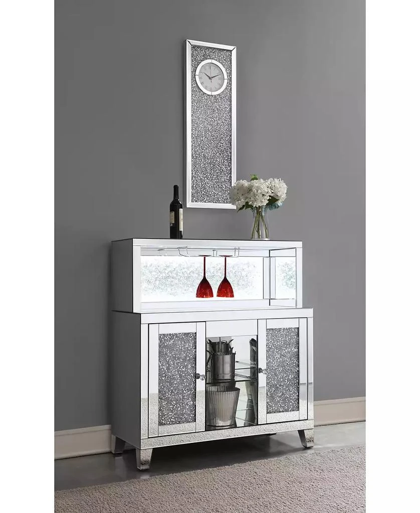商品Coaster Home Furnishings|Minette 35.75" Crystal Inlay Medium Density Fiberboard Rectangle Clock Mirror,价格¥2661,第3张图片详细描述