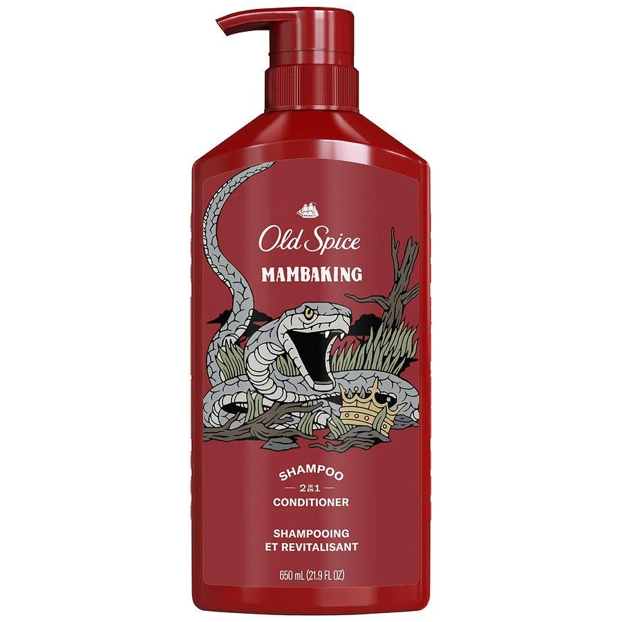 商品Old Spice|MambaKing 2 in1 Men's Shampoo and Conditioner Sensual plum and berry swirled,价格¥65,第2张图片详细描述