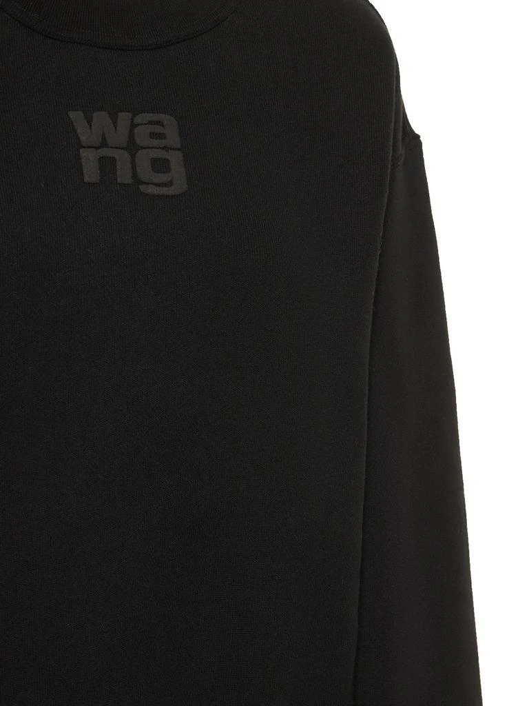 商品Alexander Wang|Essential Logo Cotton Jersey Sweatshirt,价格¥2255,第3张图片详细描述