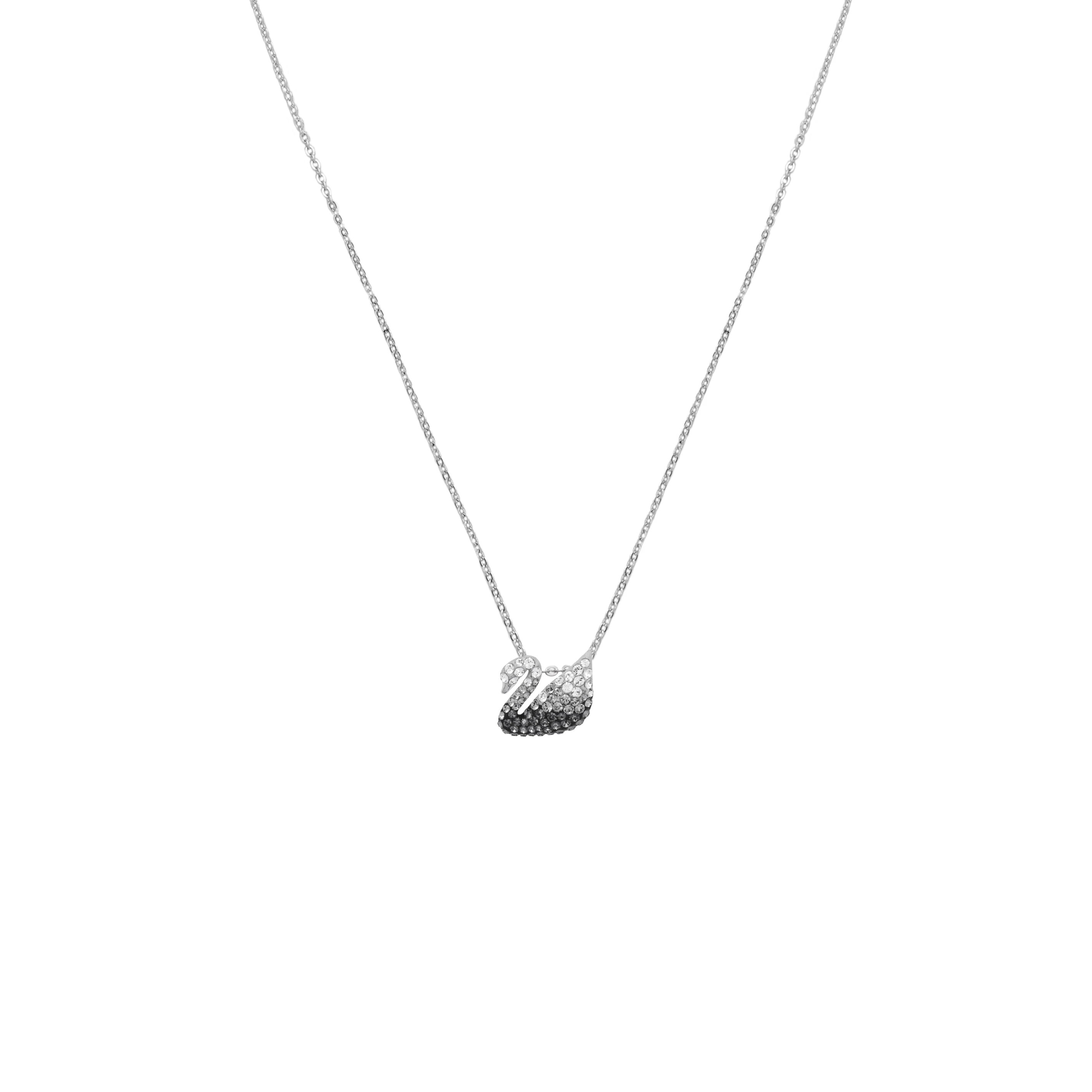 商品[国内直发] Swarovski|施华洛世奇 ICONIC SWAN黑白渐变小天鹅 合金 项链 女款,价格¥986,第1张图片