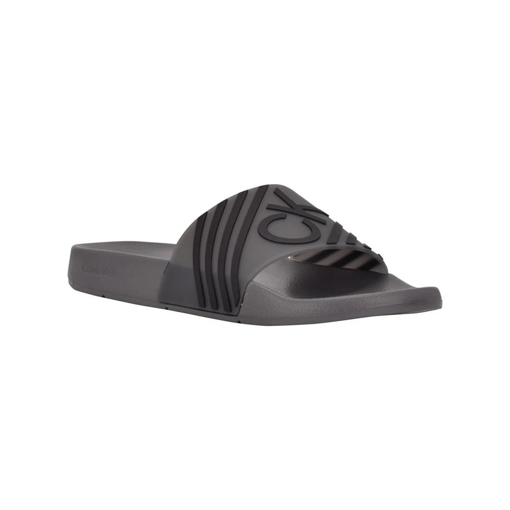 商品Calvin Klein|Men's Averil Slide Slip-on Sandals,价格¥368,第1张图片