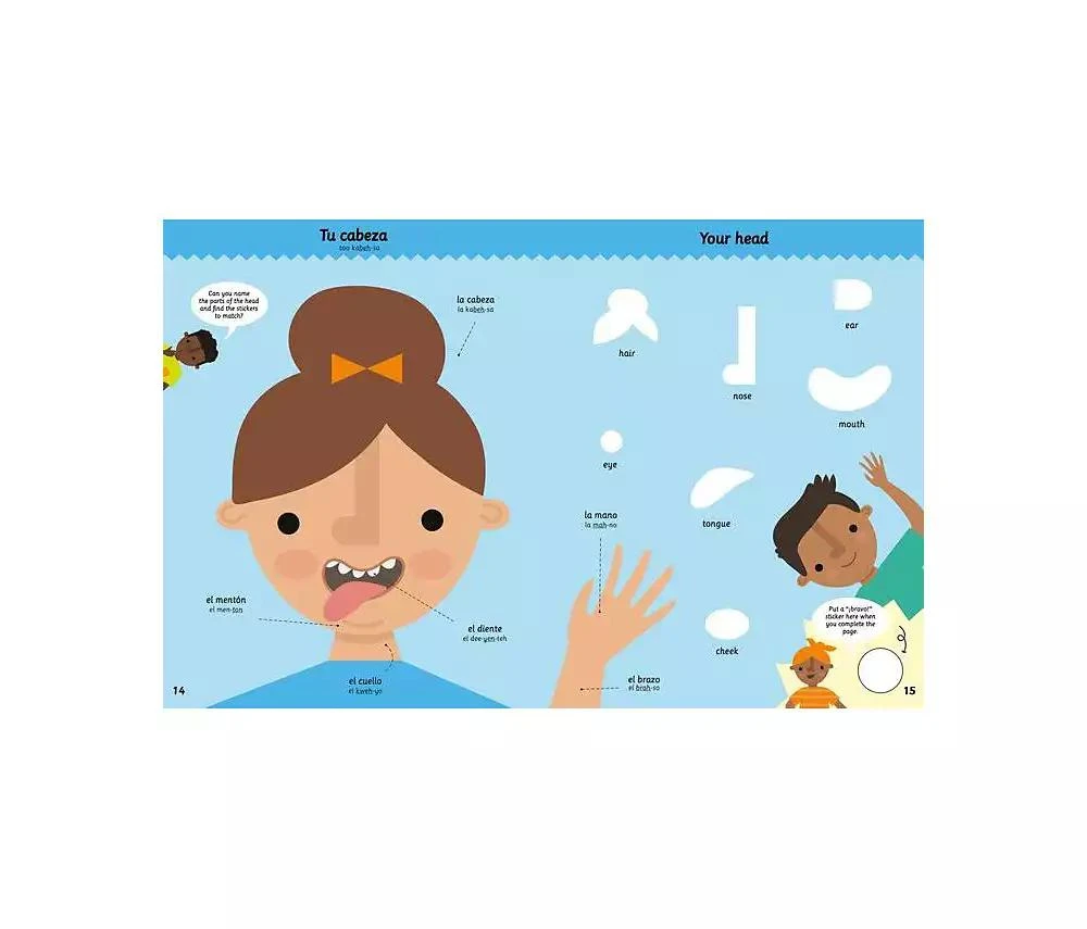 商品Barnes & Noble|My Spanish Sticker Dictionary- Over 200 everyday words in colorful sticker scenes by Catherine Bruzzone,价格¥74,第4张图片详细描述