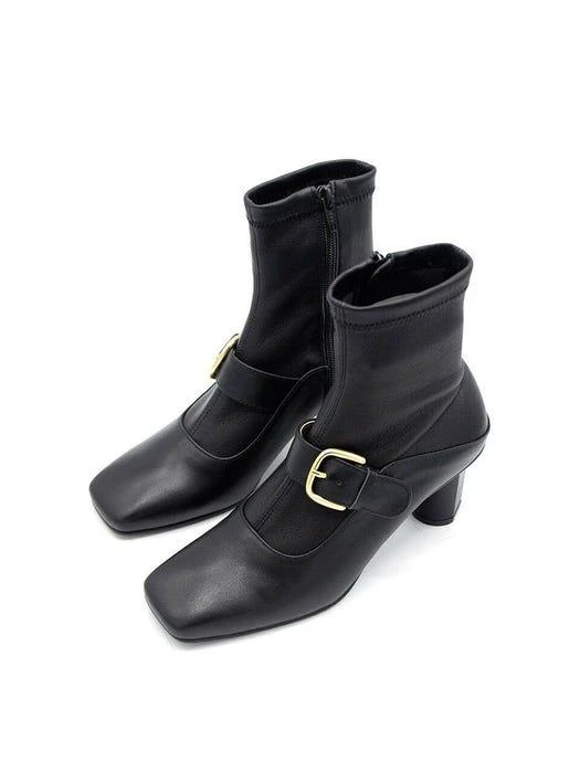 商品NONETHELESS|Mary-Jane Socks Boots_Black,价格¥1737,第4张图片详细描述