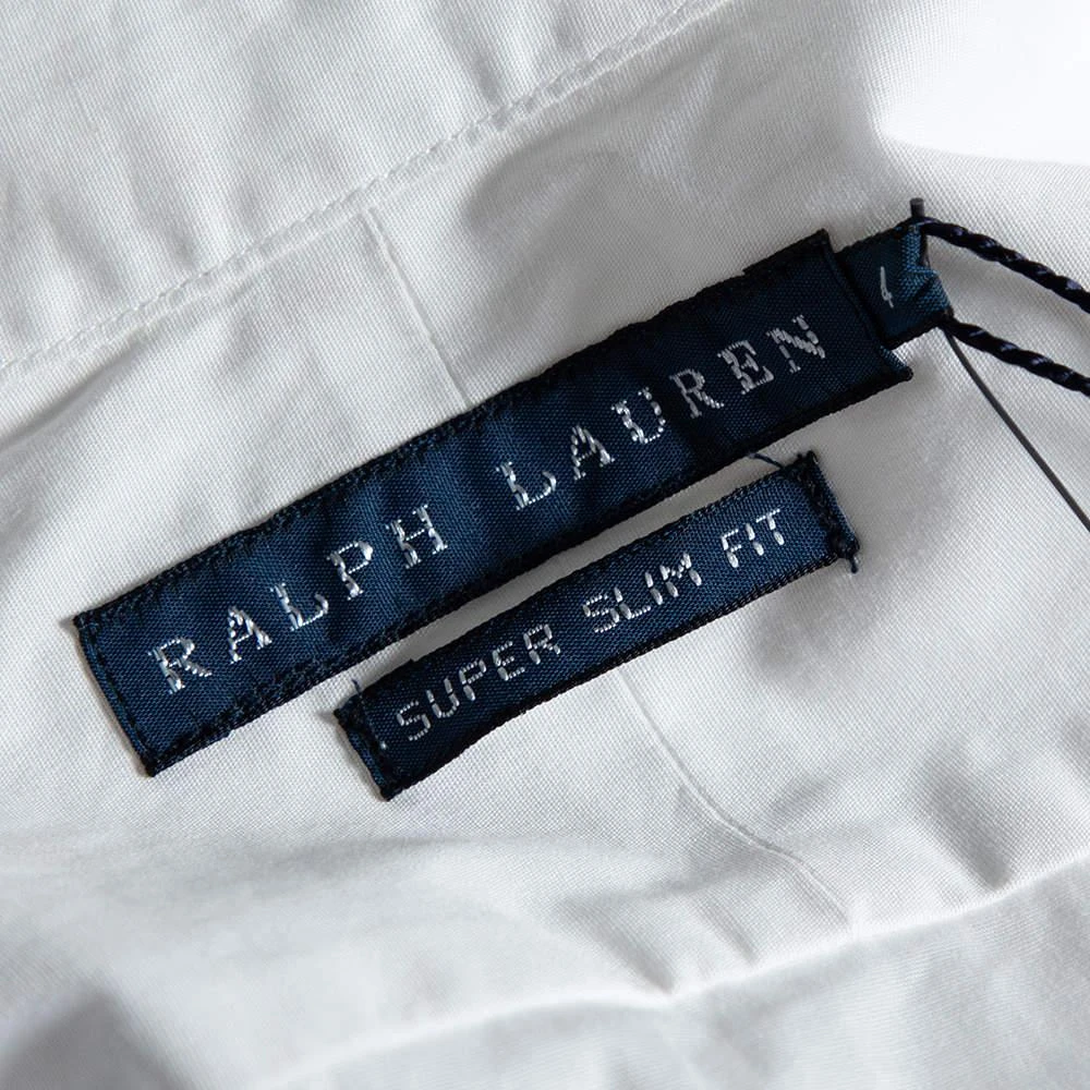 Ralph Lauren White Cotton Button Front Super Slim Fit Shirt S 商品