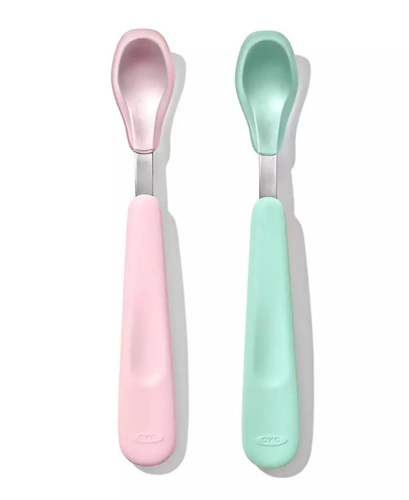 商品OXO|Tot Feeding 2Pc Spoon Set with Soft Silicone,价格¥68,第1张图片