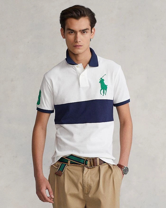 商品Ralph Lauren|Cotton Mesh Big Pony Custom Slim Fit Polo Shirt,价格¥594,第5张图片详细描述