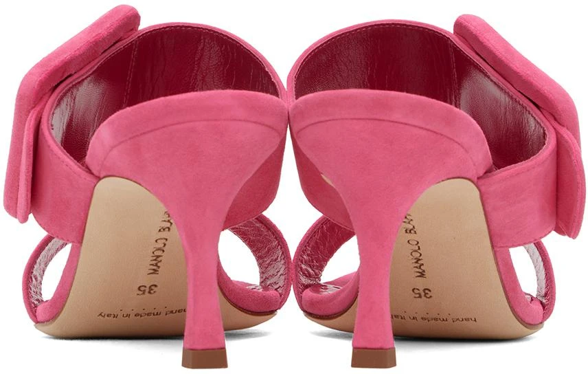 商品Manolo Blahnik|Pink Gable Heeled Sandals,价格¥2000,第2张图片详细描述