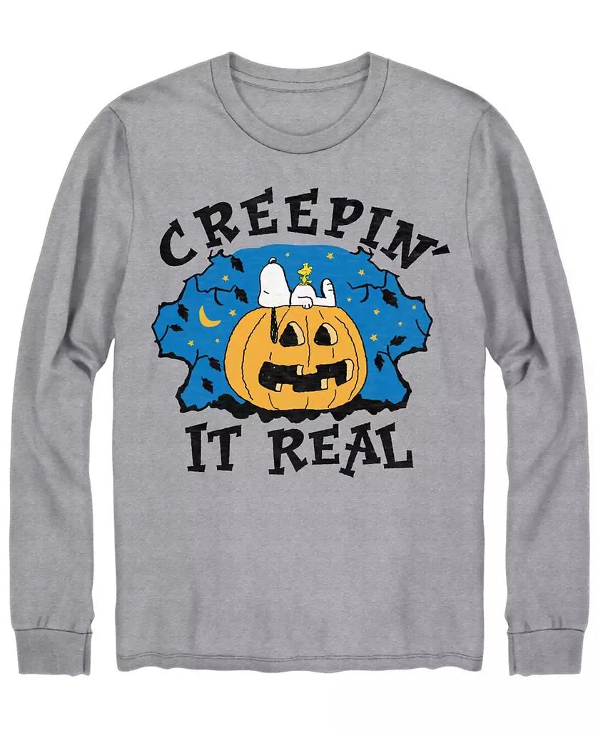 商品Hybrid|Hybrid Men's Creepin It Real Cookie Monster Halloween Long Sleeve T-shirt,价格¥263,第1张图片