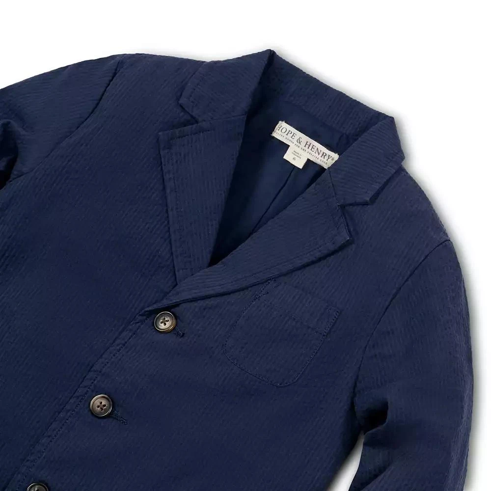 商品Hope & Henry|Little Boys Organic Seersucker Suit Jacket,价格¥344,第2张图片详细描述