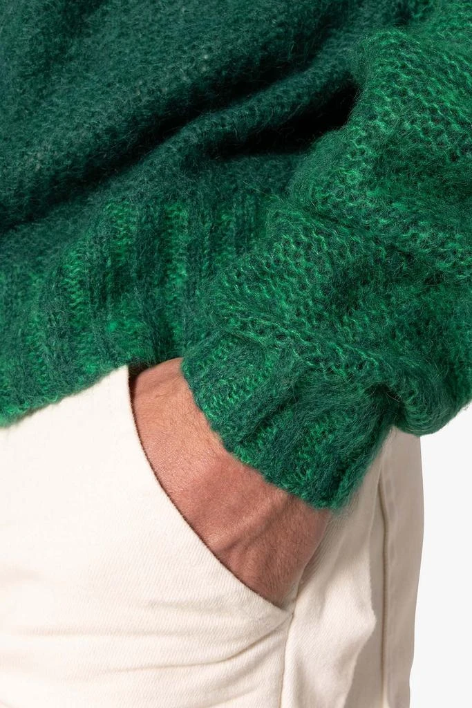 Open Knit Square Sweater - Green 商品